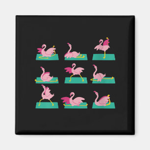 Imã Exercício de Meditação Flamingo Yoga Poses
