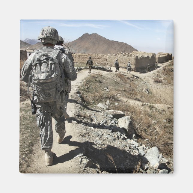 Imã Exército Nacional Afegão e soldados dos EUA (Frente)