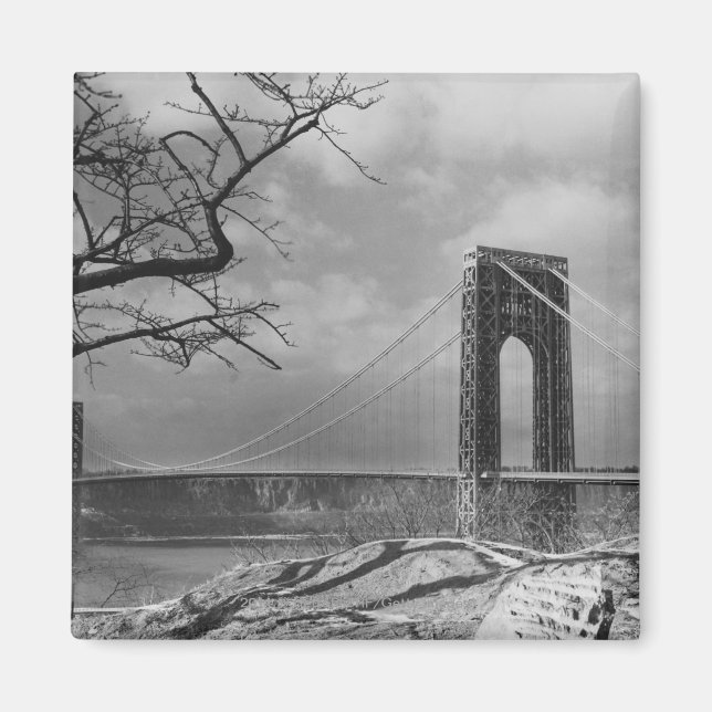 Imã Exibição de ponte de suspensão B&W (Frente)