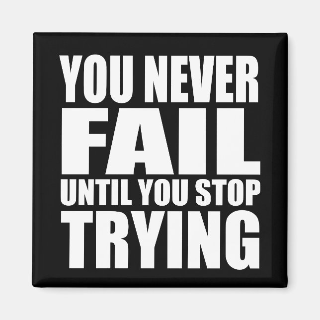 Imã Êxito na citação motivacional (Frente)