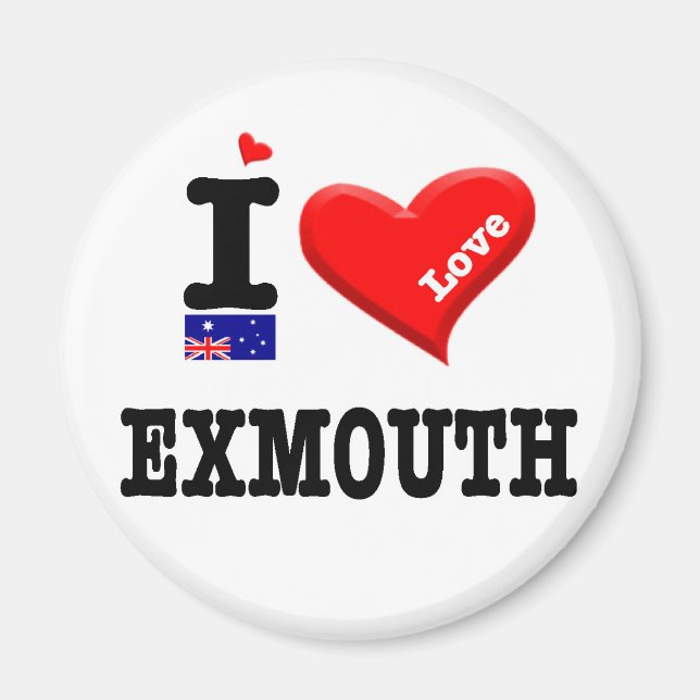 Imã EXMOSO - Eu amo (Frente)