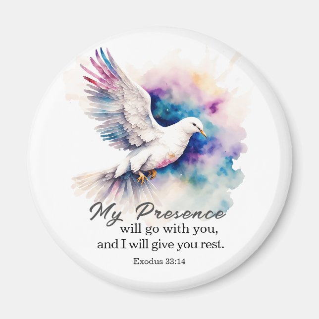 Imã Êxodo 33:14 Minha presença vai com você Bíblia (Frente)