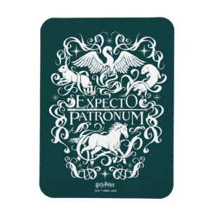 Ímã Expecto Patronum Filigree Graphic