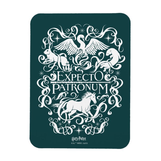 Ímã Expecto Patronum Filigree Graphic (Vertical)