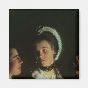 Imã Experimento em um Pássaro na Bomba de Ar, 1768