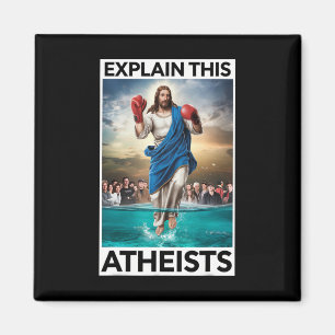 Imã Explique aos ateus que Jesus está boxando luvas me