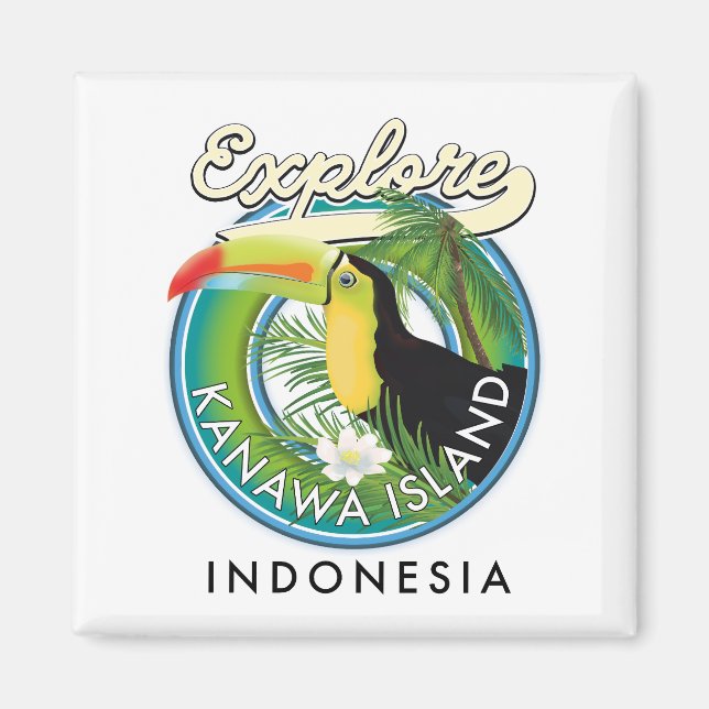 Imã explorar ilha kanawa indonésia (Frente)