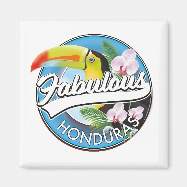 Imã Explore logotipo fabuloso de Honduras  (Frente)