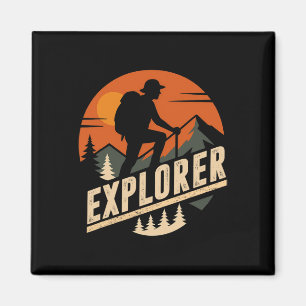 Imã Explore Mais Montanhas de Trekking Camping Diverti