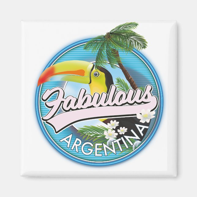 Imã explore o fabuloso logotipo da Argentina (Frente)