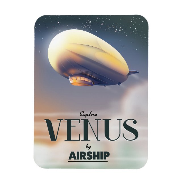 Ímã Explore Vênus de Dirigível (Vertical)