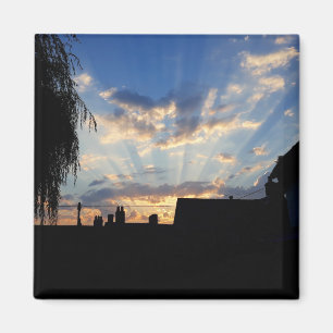 Imã Explosão solar no pôr do sol