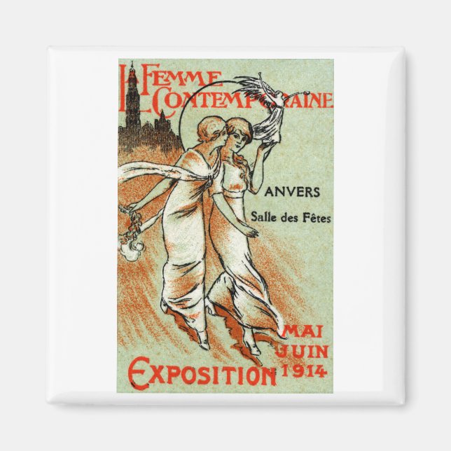 Imã Expo de 1914 para a Mulher Moderna (Frente)