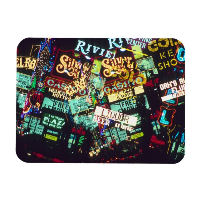 Ímã Exposição dupla, sinais de casino, Las Vegas, (Horizontal)