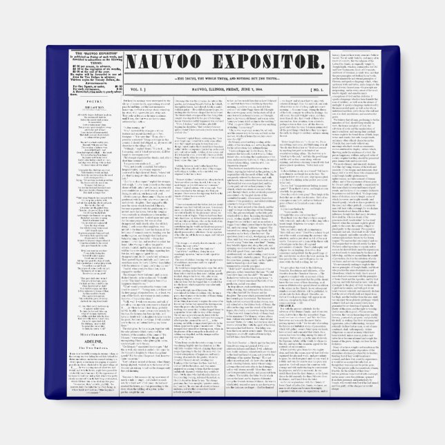 Imã Expositor do Nauvoo (Frente)