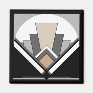 Imã Expressão do fã do art deco