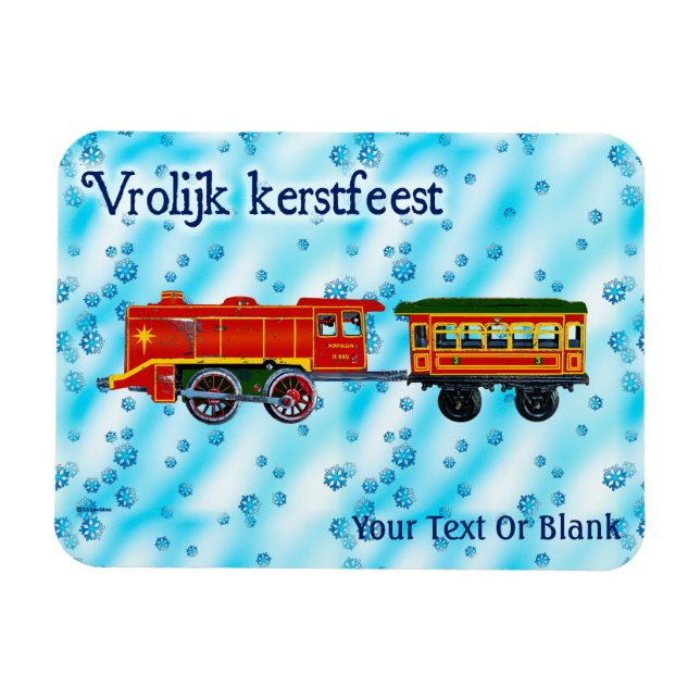 Ímã Expresso de Natal - Kerstfeest de Vrolijk (Horizontal)