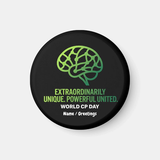 Imã Extraordinarily Unique & United Cerebral Palsy  (Frente)