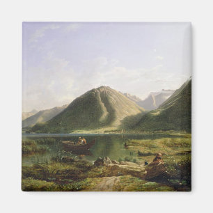 Imã Extremidade do lago Genebra, 1835 (óleo em canvas