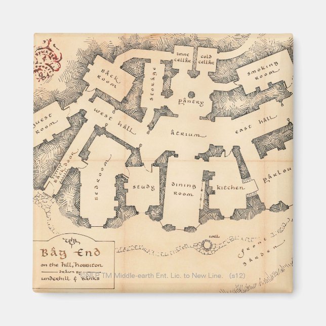 Imã Extremidade do saco (Frente)