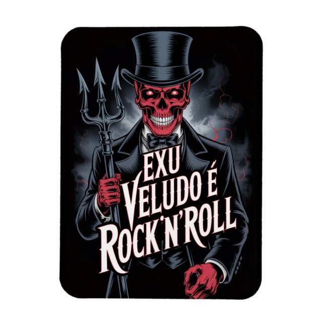 Ímã Exu Veludo é Rock'N'Roll #1 (Vertical)