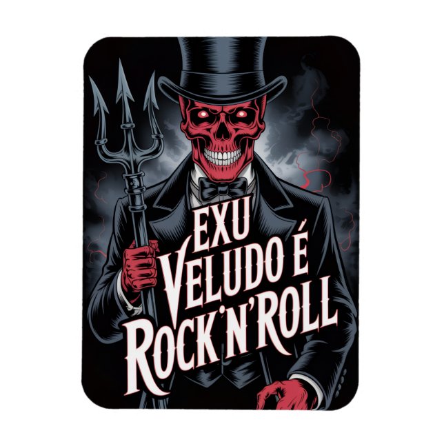 Ímã Exu Veludo é Rock'N'Roll #1 (Vertical)