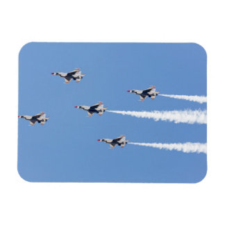 Ímã F-16 Thunderbirds voando na formação de cinco cart