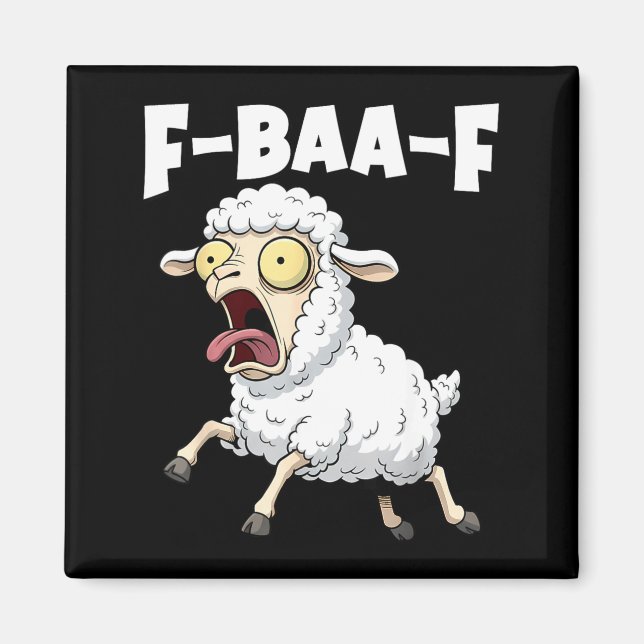 Imã F-baa-f Meme – Funny Screaming Meme Graphic  (Frente)