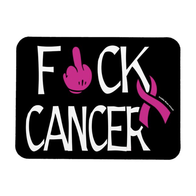 Ímã F#CANCER CK...Cancer da mama (Horizontal)
