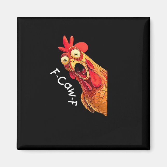 Imã F-Caw-F-Chicken Classic Vintage Graphic (Frente)