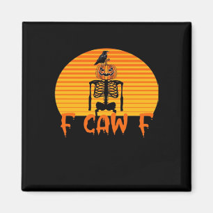 Imã F-Caw-F Corvo Clássico Estético Casual