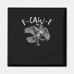 Imã F-Caw-F Corvo Retro Clássico