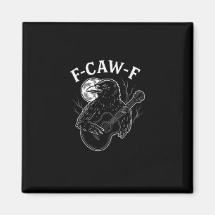 Imã F Caw F Corvo Violão Estilo Vintage Halloween Engr
