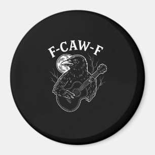 Imã F Caw F Corvo Violão Estilo Vintage Halloween Engr