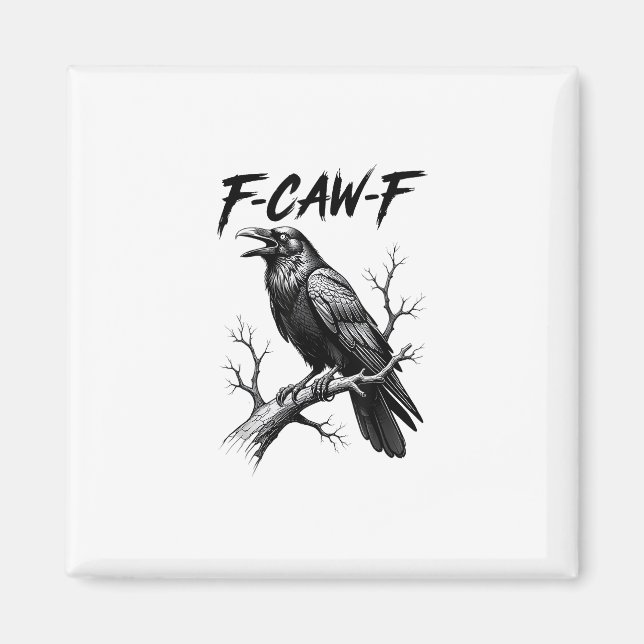 Imã F Caw F Crow Lover Raven Meme Classic Style (Frente)