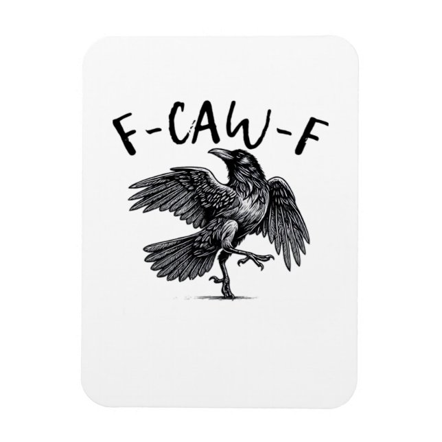 Ímã F Caw F Crow Retro Classic Style (Vertical)