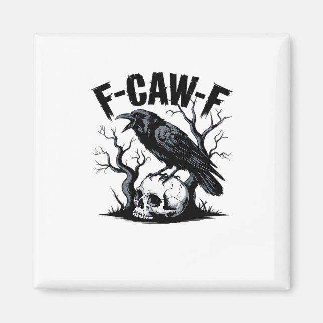 Imã F Caw F Design Minimalista Essencial Limpo (Frente)