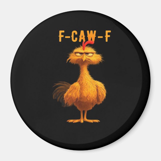 Imã F-Caw-F Frango Arte Essencial Moderna (Frente)