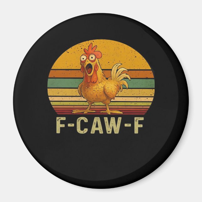 Imã F-Caw-F Frango Essencial Retro Clássico (Frente)