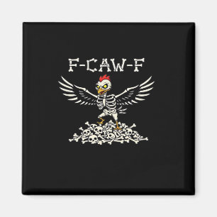 Imã F Caw F Galinha Engraçada de Halloween Estilo Lega