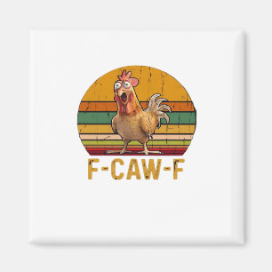 Imã F-Caw-F Humor de Frango Essencial Minimal Limpo