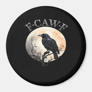Imã F Caw F Pássaro Lunar Estilo Minimalista Limpo