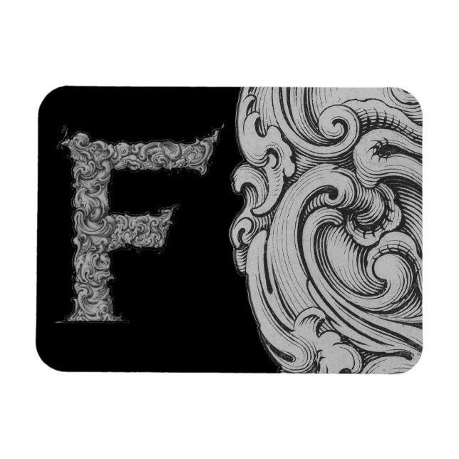Ímã F- O Alfabeto Falck (Silvery) (Horizontal)