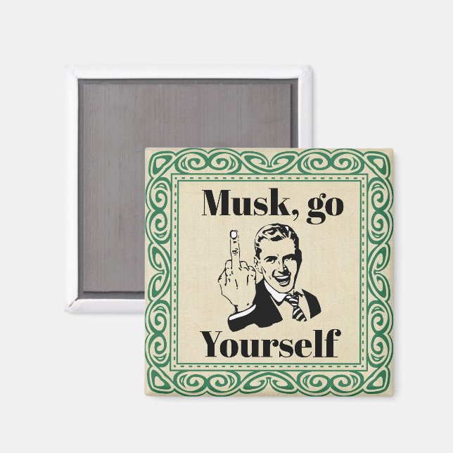 Imã F Você Musk Magnet (Front/Back)