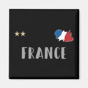 Imã Fã De Futebol Da França Mostra Bandeira Francesa