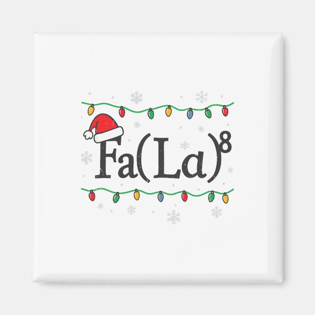 Imã Fa (la) 8 Piada Matemática Professor Natal Suéter  (Frente)