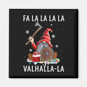 Imã Fa La Valhalla Xmas Gnome Beard Viking Arma C