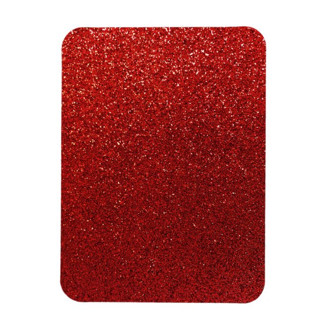 Ímã Faaux Red Burgundy Glitter Background Sparkle (Vertical)