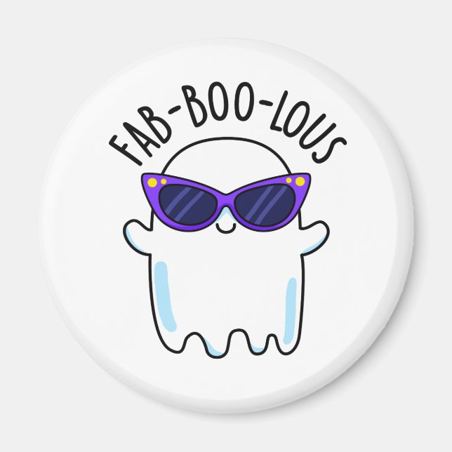 Imã Fab-Boo-Lous Funny Ghost Pun (Frente)