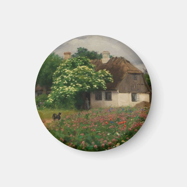 Imã Fábrica com Flores-Prados (Frente)